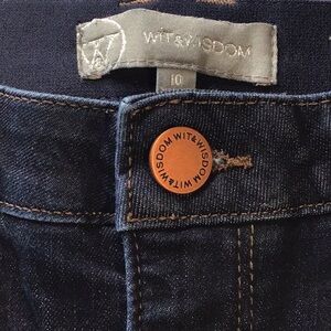 ✨Wit & Wisdom Wide Leg Fray Hem Open Boot Cut Size 10